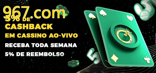 Promoções do cassino ao Vivo 967.com